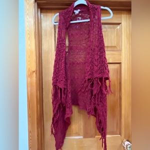 Pinkish red Cardigan